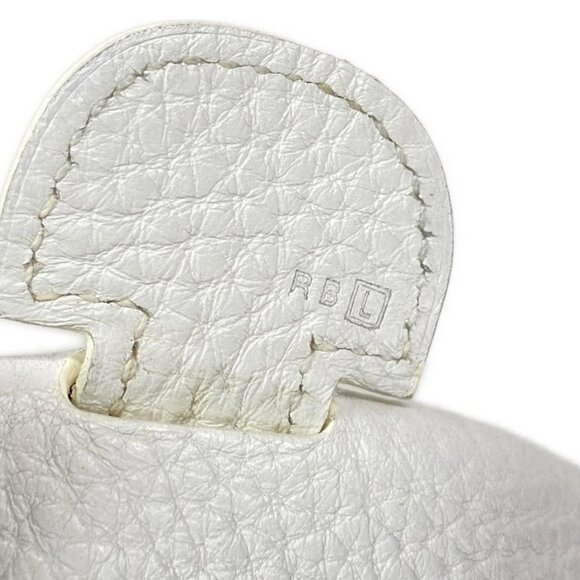 Auth HERMES Evelyne II GM - White Taurillon Clemence Square L Shoulder Bag - Picture 7 of 16